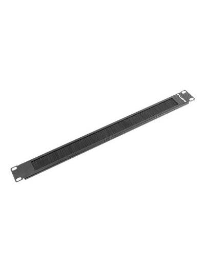 Lanberg 19" brush panel 1U | AK-1101-B | Black