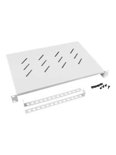 Lanberg 19" fixed shelf 1U/483x300mm, max load capacity up to 25kg | AK-1004-S | Grey Lanberg 19" fixed shelf 1U/483x300mm, max load capacity up to 25kg | AK-1004-S | Grey