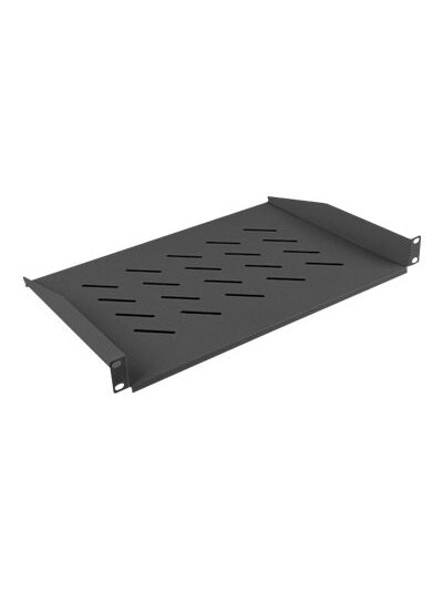 Lanberg 19" fixed shelf 1U/483x315mm, max load capacity up to 25kg | AK-1008-B | Black 2 Lanberg 19" fixed shelf 1U/483x315mm, max load capacity up to 25kg | AK-1008-B | Black 2