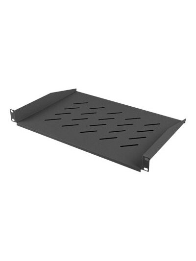 Lanberg 19" fixed shelf 1U/483x315mm, max load capacity up to 25kg | AK-1008-B | Black Lanberg 19" fixed shelf 1U/483x315mm, max load capacity up to 25kg | AK-1008-B | Black