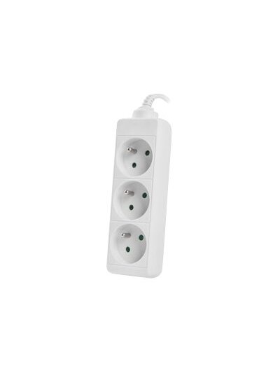 Lanberg Cable Power Strip 3M 3X French Outlets Quality-Grade Copper | PS0-03E-0300-W 1 Lanberg Cable Power Strip 3M 3X French Outlets Quality-Grade Copper | PS0-03E-0300-W 1