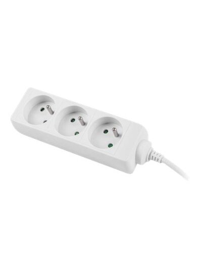 Lanberg Cable Power Strip 3M 3X French Outlets Quality-Grade Copper | PS0-03E-0300-W Lanberg Cable Power Strip 3M 3X French Outlets Quality-Grade Copper | PS0-03E-0300-W