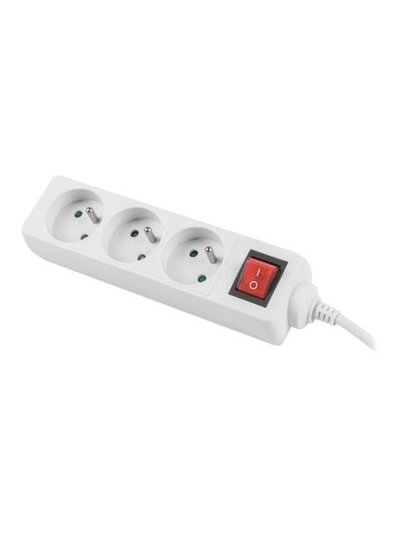 Lanberg Cable Power Strip 3M 3X French Outlets with Switch, Quality-Grade Copper | PS1-03E-0300-W Lanberg Cable Power Strip 3M 3X French Outlets with Switch, Quality-Grade Copper | PS1-03E-0300-W