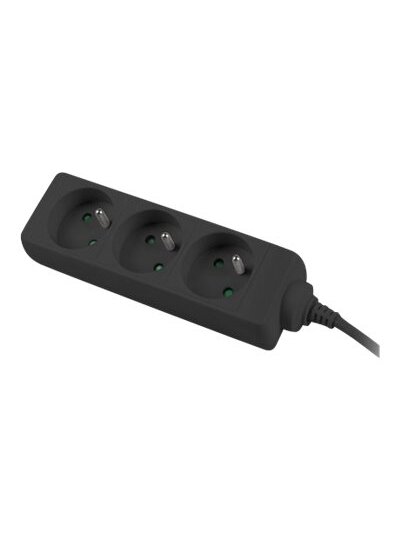 Lanberg Cable Power Strip, 3X French Outlets Quality-Grade Copper, 3 m | PS0-03E-0300-BK 1 Lanberg Cable Power Strip, 3X French Outlets Quality-Grade Copper, 3 m | PS0-03E-0300-BK 1