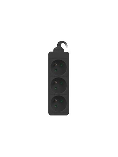 Lanberg Cable Power Strip, 3X French Outlets Quality-Grade Copper, 3 m | PS0-03E-0300-BK 2 Lanberg Cable Power Strip, 3X French Outlets Quality-Grade Copper, 3 m | PS0-03E-0300-BK 2