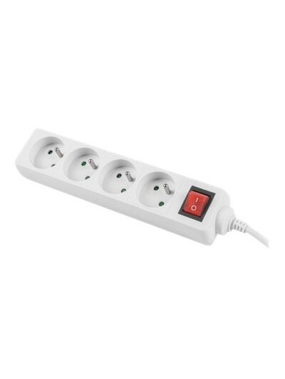 Lanberg Cable Power Strip, 4X French Outlets with Switch, Quality-Grade Copper, 1.5 m | PS1-04E-0150-W 1 Lanberg Cable Power Strip, 4X French Outlets with Switch, Quality-Grade Copper, 1.5 m | PS1-04E-0150-W 1