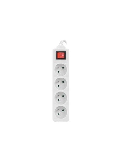 Lanberg Cable Power Strip, 4X French Outlets with Switch, Quality-Grade Copper, 1.5 m | PS1-04E-0150-W 2