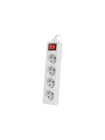 Lanberg Cable Power Strip, 4X French Outlets with Switch, Quality-Grade Copper, 1.5 m | PS1-04E-0150-W Lanberg Cable Power Strip, 4X French Outlets with Switch, Quality-Grade Copper, 1.5 m | PS1-04E-0150-W
