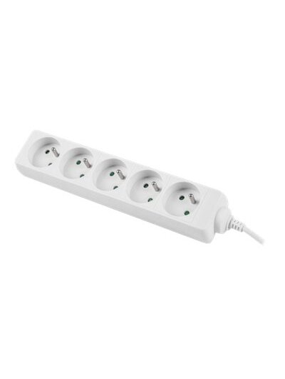 Lanberg Cable Power Strip, 5X French Outlets Quality-Grade Copper, 1.5 m | PS0-05E-0150-W Lanberg Cable Power Strip, 5X French Outlets Quality-Grade Copper, 1.5 m | PS0-05E-0150-W