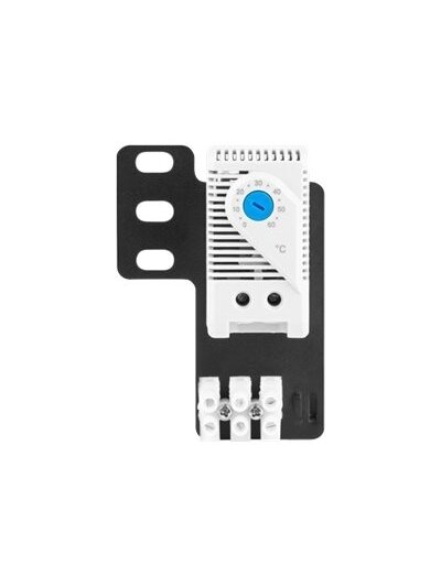 Lanberg Closed-loop thermostat 10A for rack cabinets with 19" ear and terminal block | AK-1505-S | Gray 1