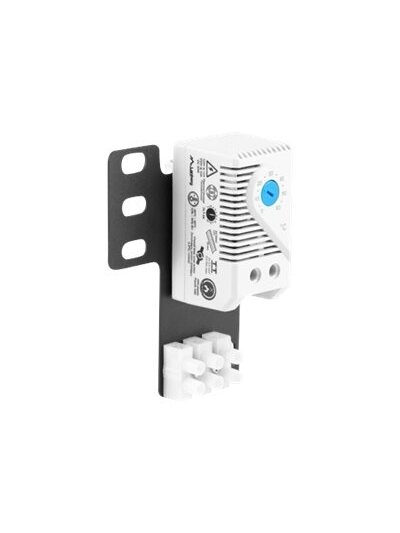 Lanberg Closed-loop thermostat 10A for rack cabinets with 19" ear and terminal block | AK-1505-S | Gray 2 Lanberg Closed-loop thermostat 10A for rack cabinets with 19" ear and terminal block | AK-1505-S | Gray 2