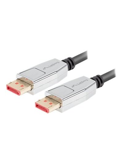 Lanberg DisplayPort M/M Cable 20 PIN V1.4 8K 60HZ | CA-DPDP-20CU-0010-BK | 1 m 2