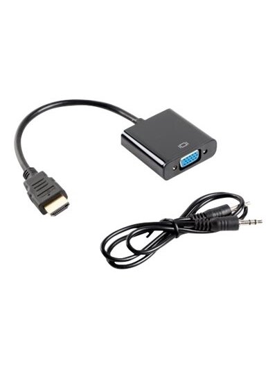 Lanberg HDMI, Mini Jack 3.5 mm, VGA Adapter | AD-0017-BK | 20 m Lanberg HDMI, Mini Jack 3.5 mm, VGA Adapter | AD-0017-BK | 20 m