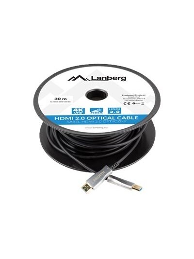 Lanberg HDMI V2.0 Cable | CA-HDMI-20FB-0300-BK | HDMI to HDMI | 30 m Lanberg HDMI V2.0 Cable | CA-HDMI-20FB-0300-BK | HDMI to HDMI | 30 m