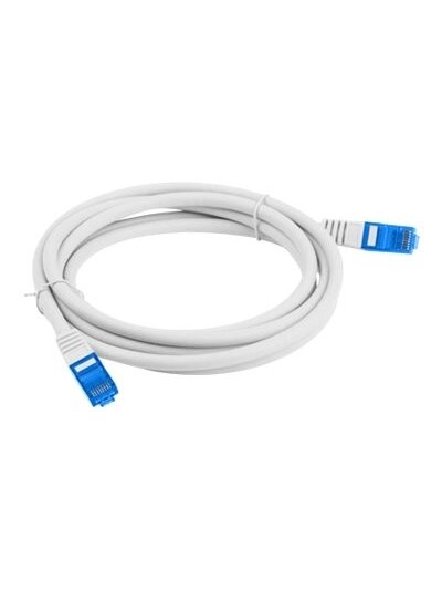 Lanberg | Patch cable - CAT 6a | RJ-45 - male | RJ-45 - male | 3 m | Grey | RAL 7035 | Blue 1 Lanberg | Patch cable - CAT 6a | RJ-45 - male | RJ-45 - male | 3 m | Grey | RAL 7035 | Blue 1