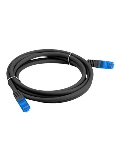 Lanberg | Patchcord Cat.6A S/FTP LSZH CCA Black Fluke Passed | PCF6A-10CC-0050-BK | 0.5 m | Black 1