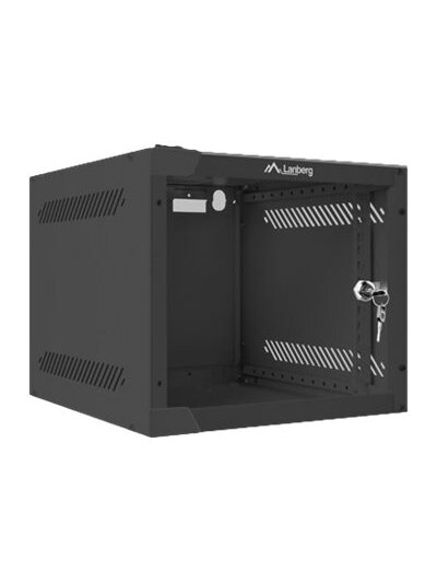Lanberg | Rack cabinet 10" wall-mount 4U/280x310 (flat pack) with glass door | WF10-2304-10B | Black 2 Lanberg | Rack cabinet 10" wall-mount 4U/280x310 (flat pack) with glass door | WF10-2304-10B | Black 2