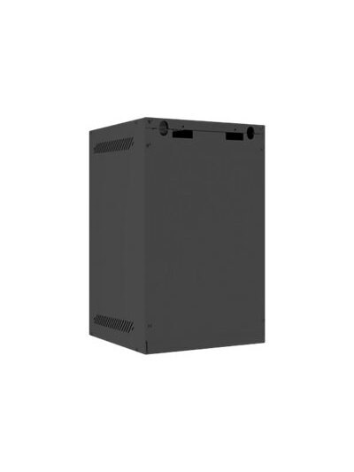 Lanberg | Rack cabinet 10" wall-mount 9U/280x310 (flat pack) with glass door | WF10-2309-10B | Black 4 Lanberg | Rack cabinet 10" wall-mount 9U/280x310 (flat pack) with glass door | WF10-2309-10B | Black 4