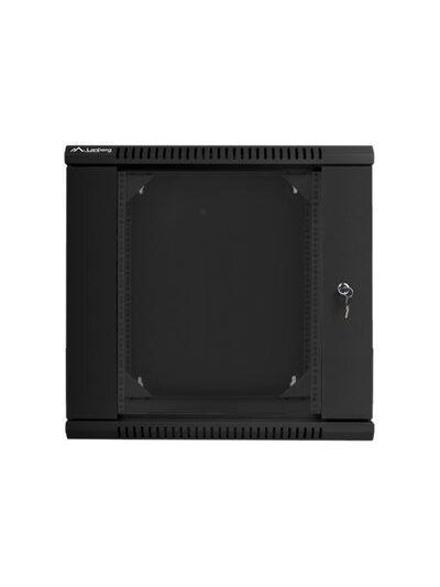 Lanberg | Rack cabinet 19" double-section wall-mount 12U/600x600 (flat pack) | WF02-6612-10B | Black 1 Lanberg | Rack cabinet 19" double-section wall-mount 12U/600x600 (flat pack) | WF02-6612-10B | Black 1