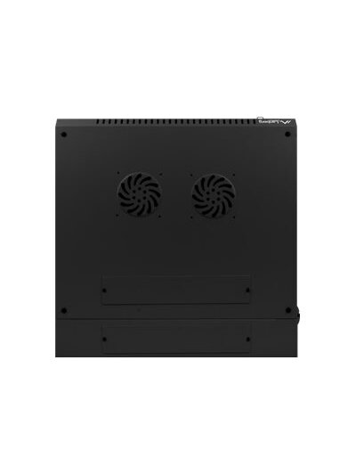 Lanberg | Rack cabinet 19" double-section wall-mount 12U/600x600 (flat pack) | WF02-6612-10B | Black 4 Lanberg | Rack cabinet 19" double-section wall-mount 12U/600x600 (flat pack) | WF02-6612-10B | Black 4