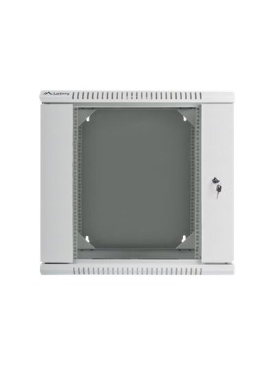 Lanberg | Rack cabinet 19" double-section wall-mount 12U/600x600 (flat pack) | WF02-6612-10S | Grey 1 Lanberg | Rack cabinet 19" double-section wall-mount 12U/600x600 (flat pack) | WF02-6612-10S | Grey 1