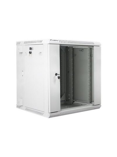 Lanberg | Rack cabinet 19" double-section wall-mount 12U/600x600 (flat pack) | WF02-6612-10S | Grey 2 Lanberg | Rack cabinet 19" double-section wall-mount 12U/600x600 (flat pack) | WF02-6612-10S | Grey 2