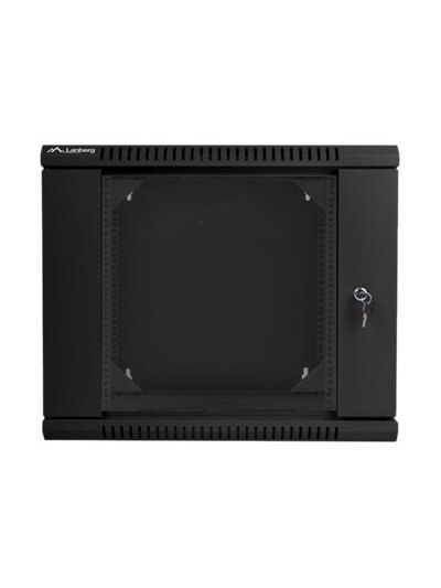 Lanberg | Rack cabinet 19" double-section wall-mount 9U/600x600 (flat pack) | WF02-6609-10B | Black 1 Lanberg | Rack cabinet 19" double-section wall-mount 9U/600x600 (flat pack) | WF02-6609-10B | Black 1