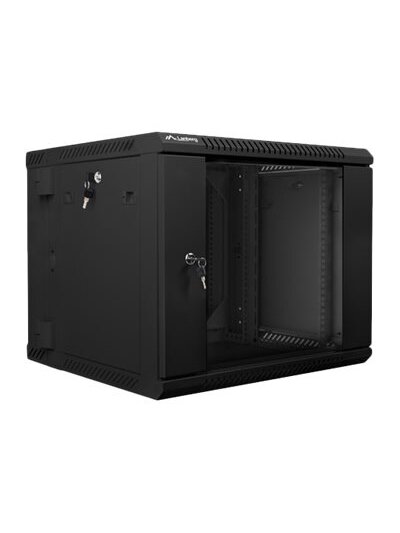 Lanberg | Rack cabinet 19" double-section wall-mount 9U/600x600 (flat pack) | WF02-6609-10B | Black 2 Lanberg | Rack cabinet 19" double-section wall-mount 9U/600x600 (flat pack) | WF02-6609-10B | Black 2