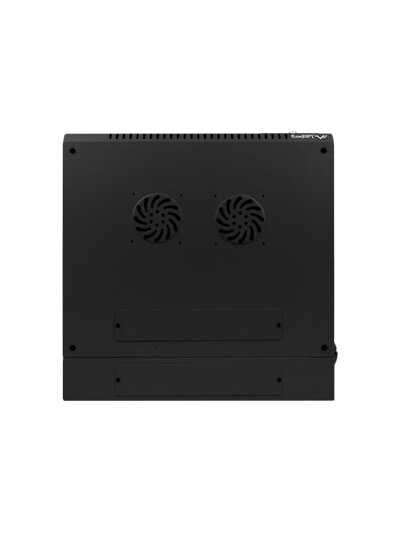 Lanberg | Rack cabinet 19" double-section wall-mount 9U/600x600 (flat pack) | WF02-6609-10B | Black 4 Lanberg | Rack cabinet 19" double-section wall-mount 9U/600x600 (flat pack) | WF02-6609-10B | Black 4