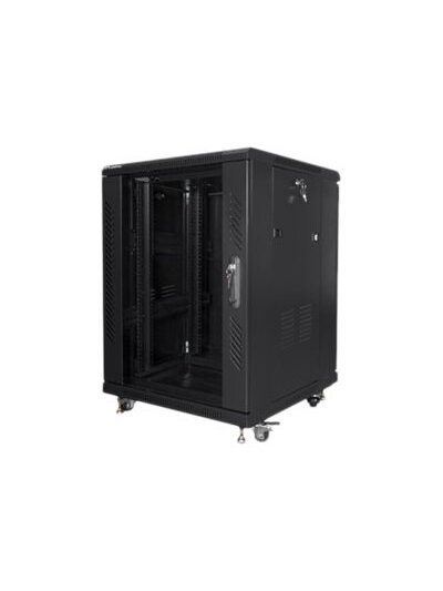 Lanberg | Rack cabinet 19" free-standing 15U/600x600 (flat pack) | FF01-6615-12B | Black Lanberg | Rack cabinet 19" free-standing 15U/600x600 (flat pack) | FF01-6615-12B | Black