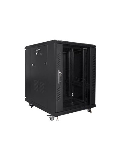 Lanberg | Rack cabinet 19" free-standing 15U/600x800 (flat pack) | FF01-6815-12B | Black 2 Lanberg | Rack cabinet 19" free-standing 15U/600x800 (flat pack) | FF01-6815-12B | Black 2