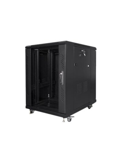 Lanberg | Rack cabinet 19" free-standing 15U/600x800 (flat pack) | FF01-6815-12B | Black