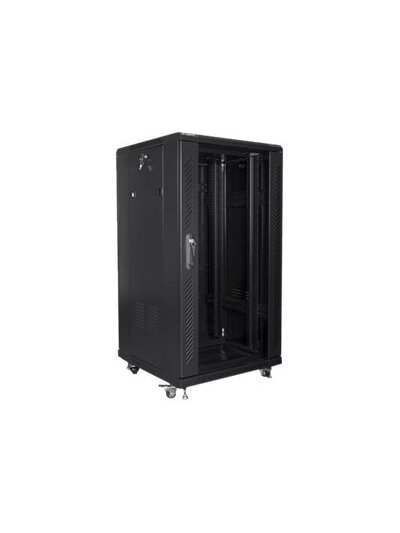 Lanberg | Rack cabinet 19" free-standing 22U/600x600 (flat pack) | FF01-6622-12B | Black 2 Lanberg | Rack cabinet 19" free-standing 22U/600x600 (flat pack) | FF01-6622-12B | Black 2