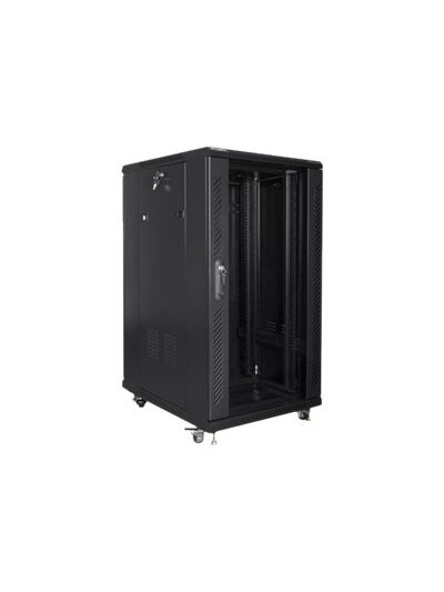 Lanberg | Rack cabinet 19" free-standing 22U/600x800 (flat pack) | FF01-6822-12B | Black 2