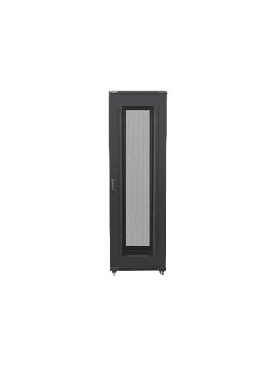 Lanberg | Rack cabinet 19" free-standing 42U/800x800 (flat pack) with mesh door | FF01-8842-23B | Black 1 Lanberg | Rack cabinet 19" free-standing 42U/800x800 (flat pack) with mesh door | FF01-8842-23B | Black 1