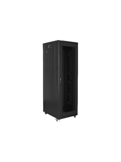 Lanberg | Rack cabinet 19" free-standing 42U/800x800 (flat pack) with mesh door | FF01-8842-23B | Black 2 Lanberg | Rack cabinet 19" free-standing 42U/800x800 (flat pack) with mesh door | FF01-8842-23B | Black 2
