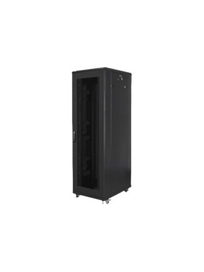 Lanberg | Rack cabinet 19" free-standing 42U/800x800 (flat pack) with mesh door | FF01-8842-23B | Black Lanberg | Rack cabinet 19" free-standing 42U/800x800 (flat pack) with mesh door | FF01-8842-23B | Black