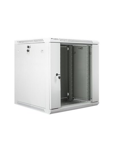 Lanberg | Rack cabinet 19" wall-mount 12U/600x600 (flat pack) V2 | WF01-6612-10S | Grey Lanberg | Rack cabinet 19" wall-mount 12U/600x600 (flat pack) V2 | WF01-6612-10S | Grey