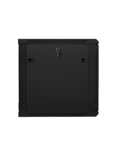 Lanberg | Rack cabinet 19" wall-mount 12U/600x600 (flat pack) with glass door | WF01-6612-10B | Black 3 Lanberg | Rack cabinet 19" wall-mount 12U/600x600 (flat pack) with glass door | WF01-6612-10B | Black 3