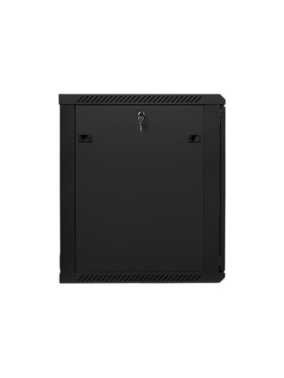 Lanberg | Rack cabinet 19" wall-mount 15U/600x600 (flat pack) with glass door | WF01-6615-10B | Black 3 Lanberg | Rack cabinet 19" wall-mount 15U/600x600 (flat pack) with glass door | WF01-6615-10B | Black 3
