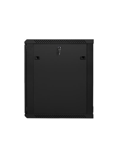Lanberg | Rack cabinet 19" wall-mount 15U/600x600 (flat pack) with glass door | WF01-6615-10B | Black 4 Lanberg | Rack cabinet 19" wall-mount 15U/600x600 (flat pack) with glass door | WF01-6615-10B | Black 4