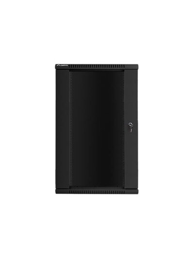 Lanberg | Rack cabinet 19" wall-mount 22U/600x450 (flat pack) with glass door | WF01-6422-10B | Black 2 Lanberg | Rack cabinet 19" wall-mount 22U/600x450 (flat pack) with glass door | WF01-6422-10B | Black 2