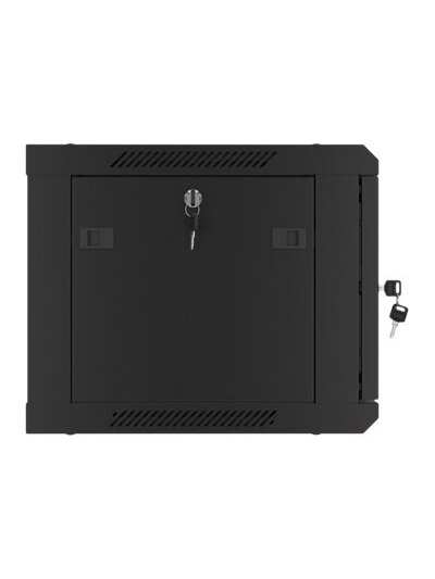 Lanberg | Rack cabinet 19" wall-mount 6U/600x450 for self-assembly with metal door (flat pack) | WF01-6406-00B | Black 11 Lanberg | Rack cabinet 19" wall-mount 6U/600x450 for self-assembly with metal door (flat pack) | WF01-6406-00B | Black 11