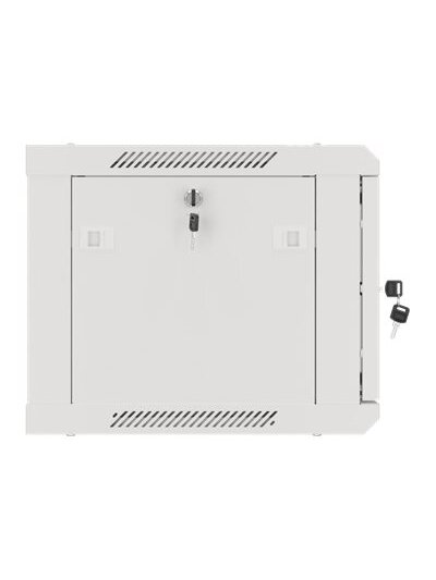 Lanberg | Rack cabinet 19" wall-mount 6U/600x450 for self-assembly with metal door (flat pack) | WF01-6406-00S | Grey 10 Lanberg | Rack cabinet 19" wall-mount 6U/600x450 for self-assembly with metal door (flat pack) | WF01-6406-00S | Grey 10