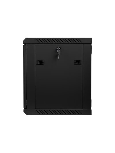 Lanberg | Rack cabinet 19" wall-mount 9U/600x450 (flat pack) | WF01-6409-10B | Black 4 Lanberg | Rack cabinet 19" wall-mount 9U/600x450 (flat pack) | WF01-6409-10B | Black 4