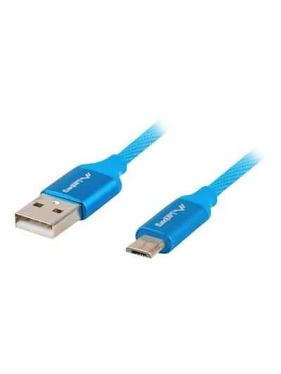 Lanberg | USB Micro to USB-A 2.0 Cable Blue Premium QC 3.0, 1 m | CA-USBM-20CU-0010-BL | USB Micro to USB Type-A Lanberg | USB Micro to USB-A 2.0 Cable Blue Premium QC 3.0, 1 m | CA-USBM-20CU-0010-BL | USB Micro to USB Type-A