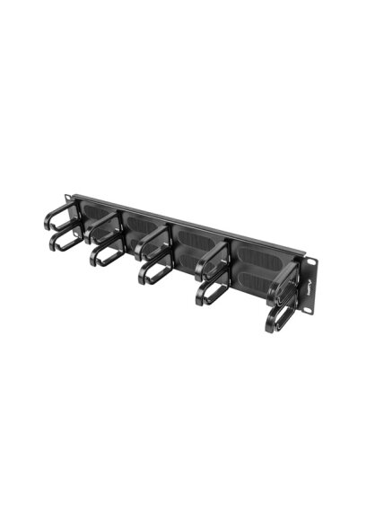 Lanberg 19" cable management brush panel 10 rings - type B 2U | AK-1204-B | Black 2 Lanberg 19" cable management brush panel 10 rings - type B 2U | AK-1204-B | Black 2