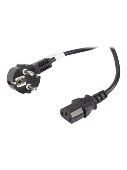 Lanberg | CEE 7/7 to IEC 320 C13 Power Cord | CA-C13C-11CC-0100-BK 2 Lanberg | CEE 7/7 to IEC 320 C13 Power Cord | CA-C13C-11CC-0100-BK 2