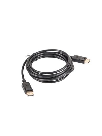 Lanberg | DisplayPort Cable 19 Pin V1.2 4K, 3 m | CA-DPDP-10CC-0030-BK | DisplayPort to DisplayPort 2 Lanberg | DisplayPort Cable 19 Pin V1.2 4K, 3 m | CA-DPDP-10CC-0030-BK | DisplayPort to DisplayPort 2