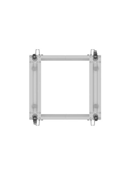 Lanberg Open Rack 19" 9U, adjustable | OR01-6109-S | 65.7 x 60 x 57.7 cm | Gray 4 Lanberg Open Rack 19" 9U, adjustable | OR01-6109-S | 65.7 x 60 x 57.7 cm | Gray 4